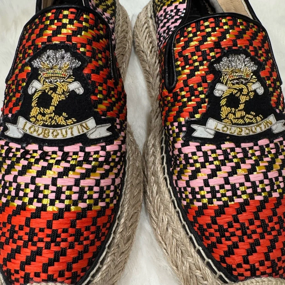 Christian Louboutin Woven Espadrilles. - Picture 8 of 17